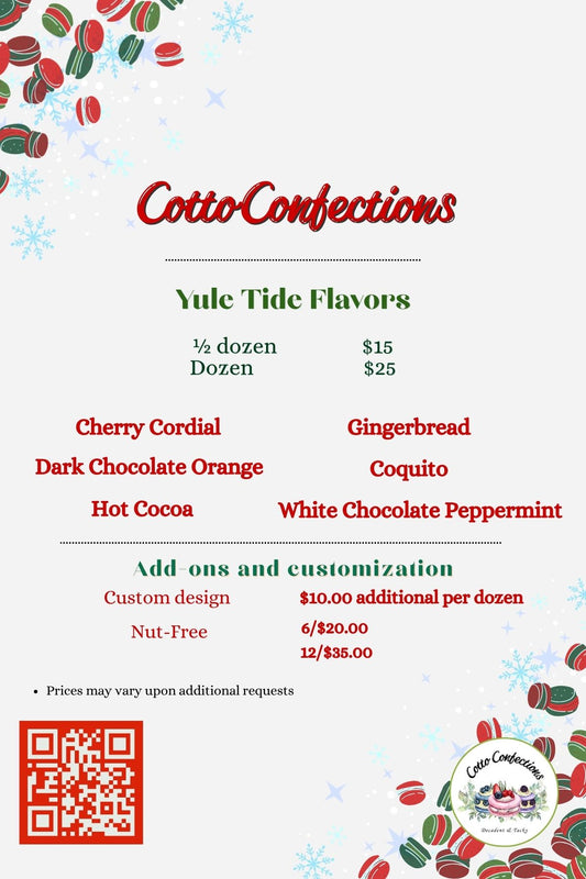 Winter Macarons 6 ct